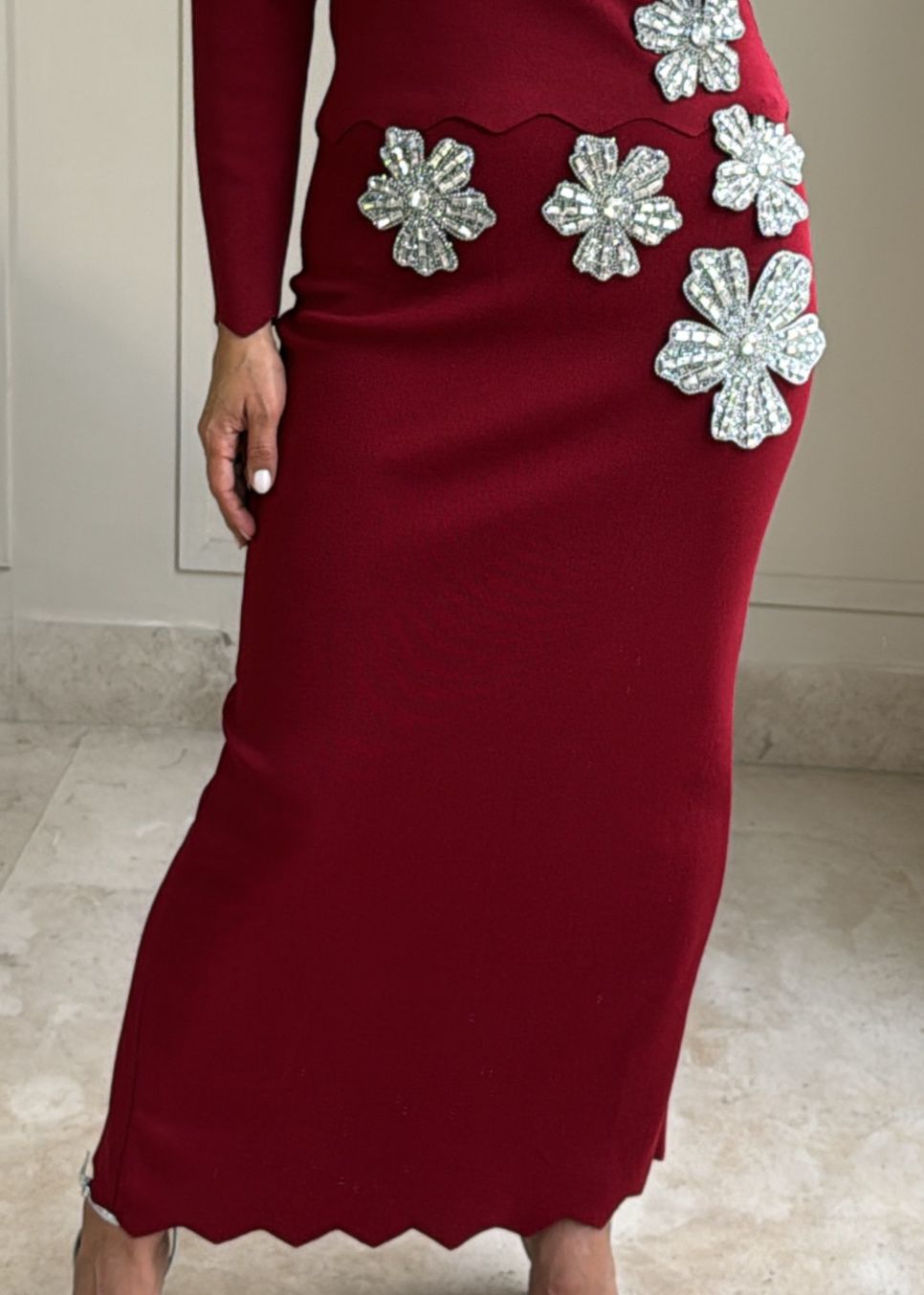 Audrina Burgundy Set