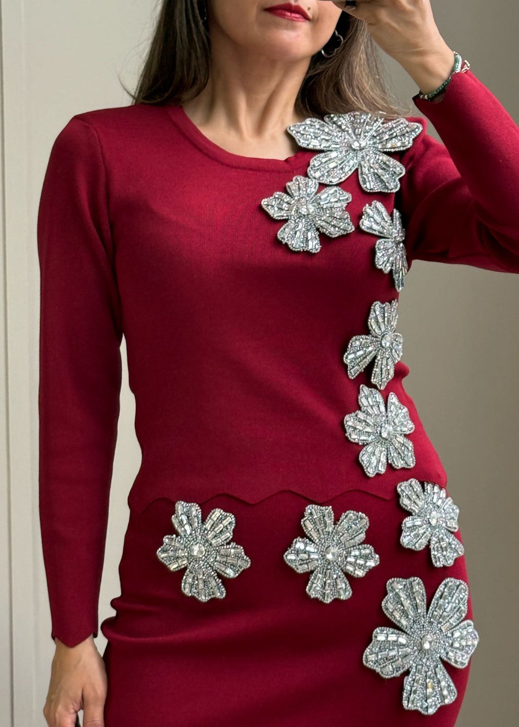 Audrina Burgundy Set