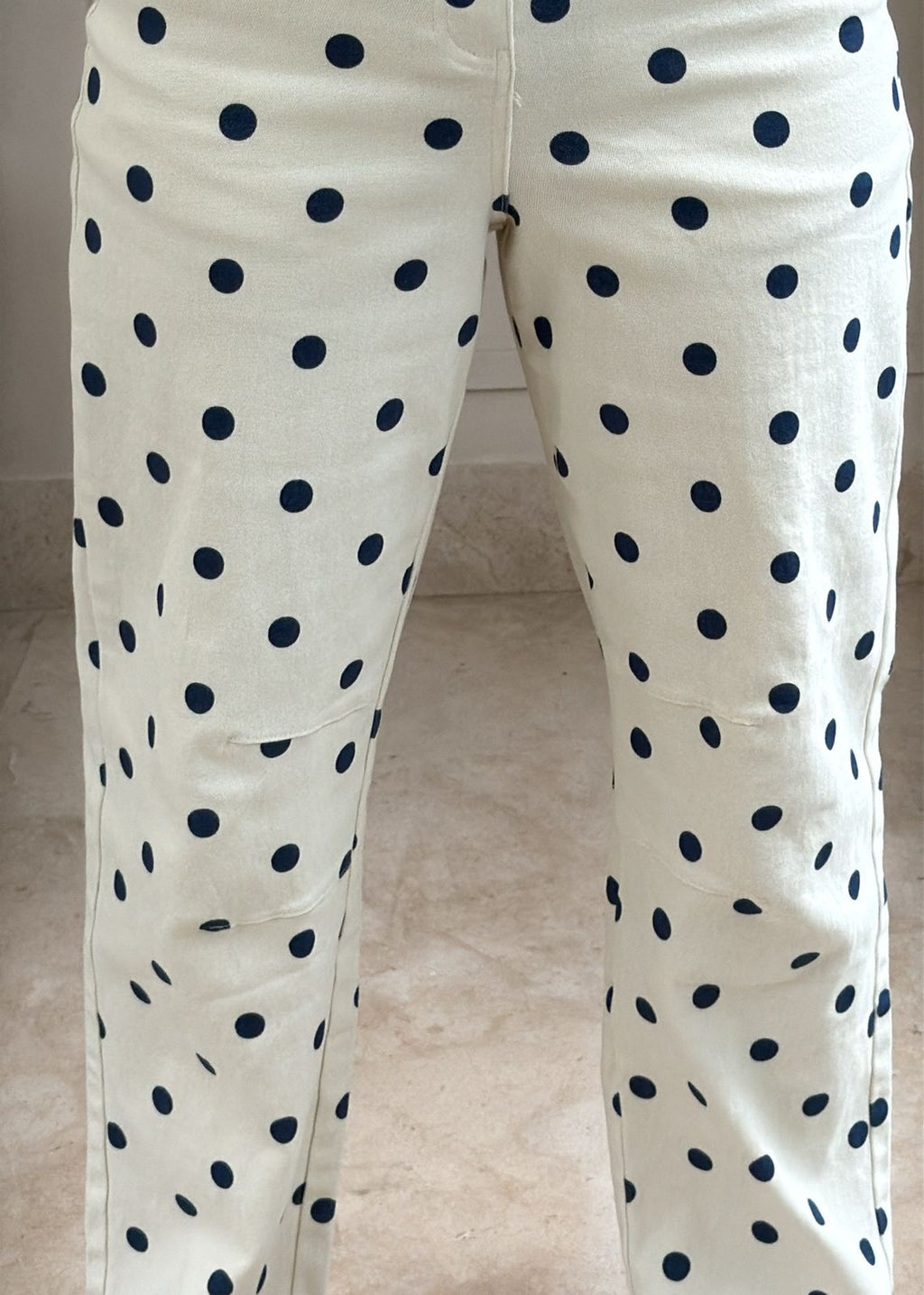 Navy Dot Jeans