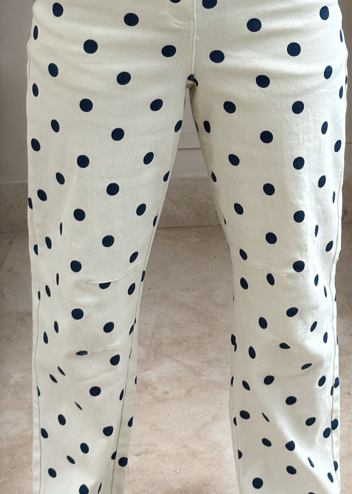 Navy Dot Jeans