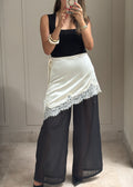 Lace Overlay Pants