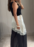 Lace Overlay Pants