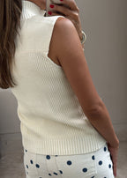 Ivory Knit Vest