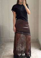 Chocolate Lace Skirt