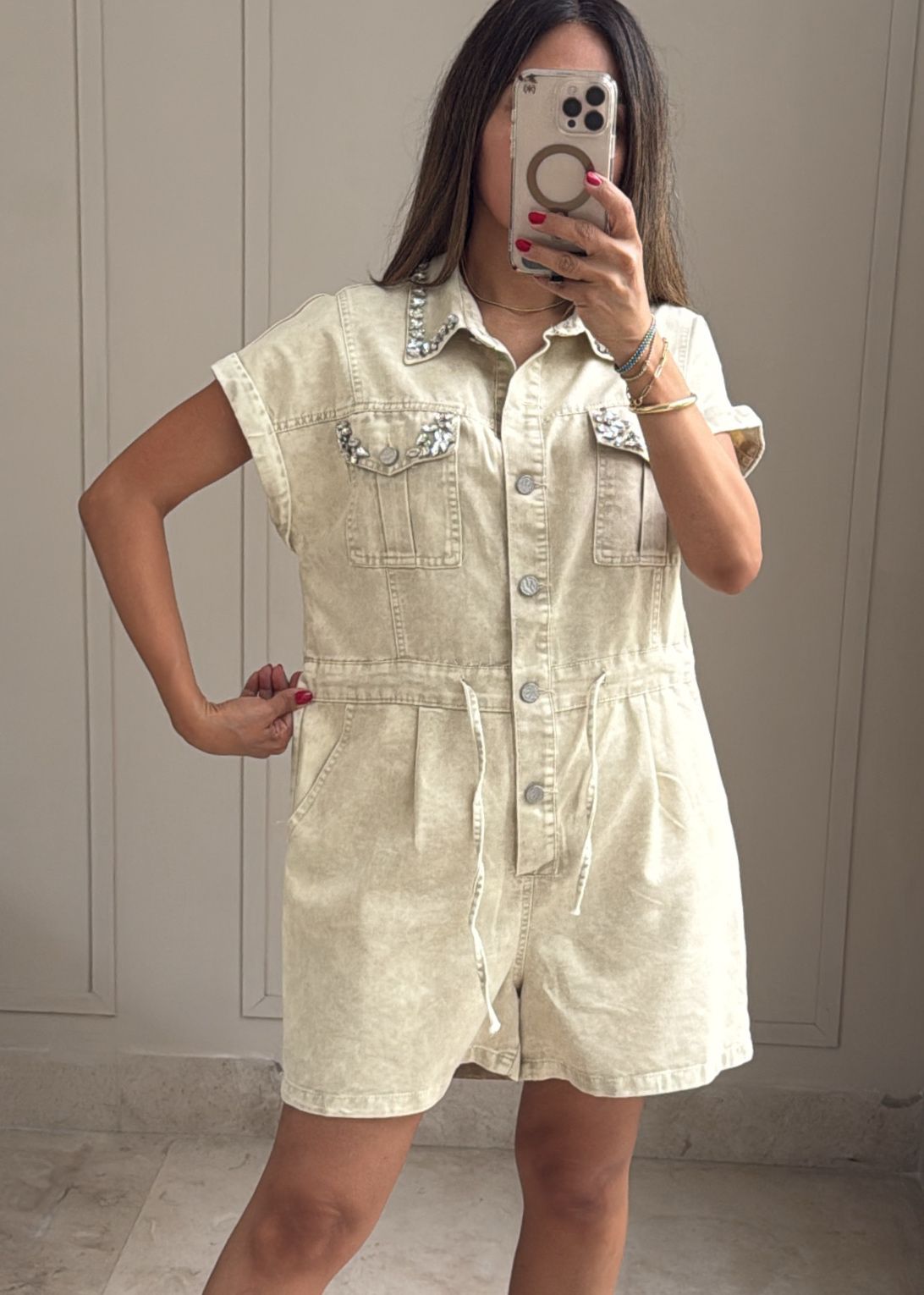 Crystal Desert Romper