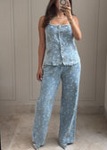 Crystal Bloom Denim