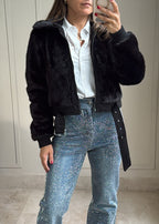 Colette Faux Fur Cropped Jacket