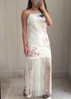 Blush Fringe Dress